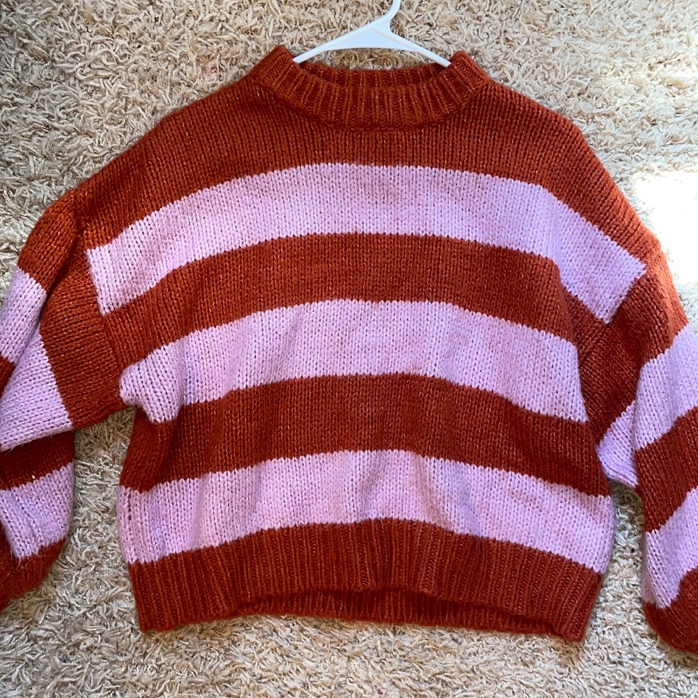 Orange and Pink Forever 21 Sweater